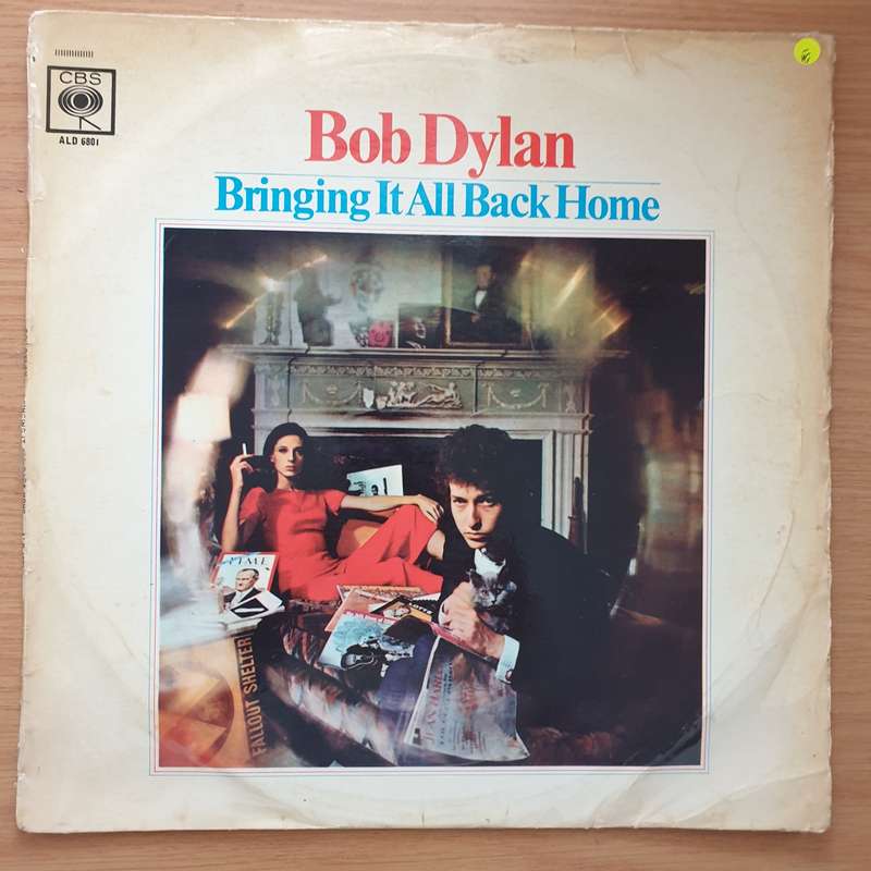 Bob Dylan  Bringing It All Back Home  - Vinyl LP Record - Very-Good- Quality (VG-) (minus)
