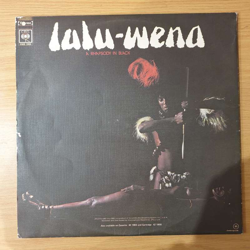 Lulu-Wena  A Rhapsody In Black  - Vinyl LP Record - Very-Good Quality (VG)  (verry)