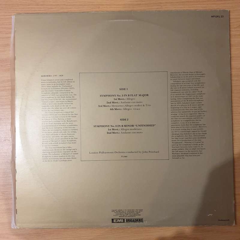 Schubert Vol 2 - Masterpiece Series - Vinyl LP Record - Very-Good+ Quality (VG+) (verygoodplus)