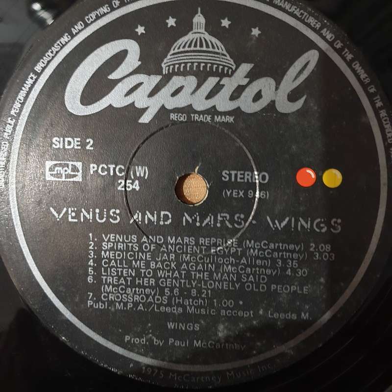 Wings  Venus And Mars with Poster - Vinyl LP Record - Very-Good+ Quality (VG+) (verygoodplus)
