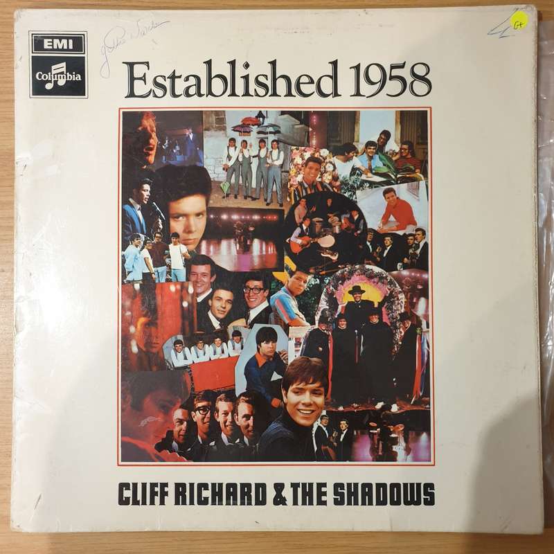 Cliff Richard & The Shadows  Established 1958 - Vinyl LP Record - Good+ Quality (G+) (gplus)