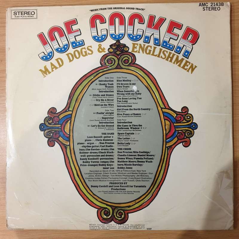 Joe Cocker  Mad Dogs & Englishmen - Vinyl LP Record - Very-Good+ Quality (VG+) (verygoodplus)