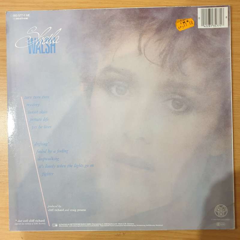 Sheila Walsh  Drifting - Vinyl LP Record - Very-Good+ Quality (VG+) (verygoodplus)