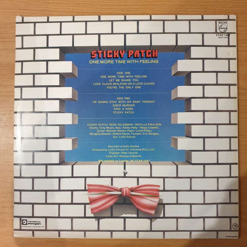 Sticky Patch  Disco Murder - One More Time With Feeling - Vinyl LP Record - Very-Good+ Quality...