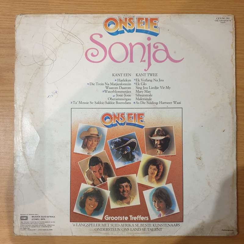 Sonja Herholdt  Grootste Treffers - Ons Eie - Vinyl LP Record - Very-Good Quality (VG)  (verry)