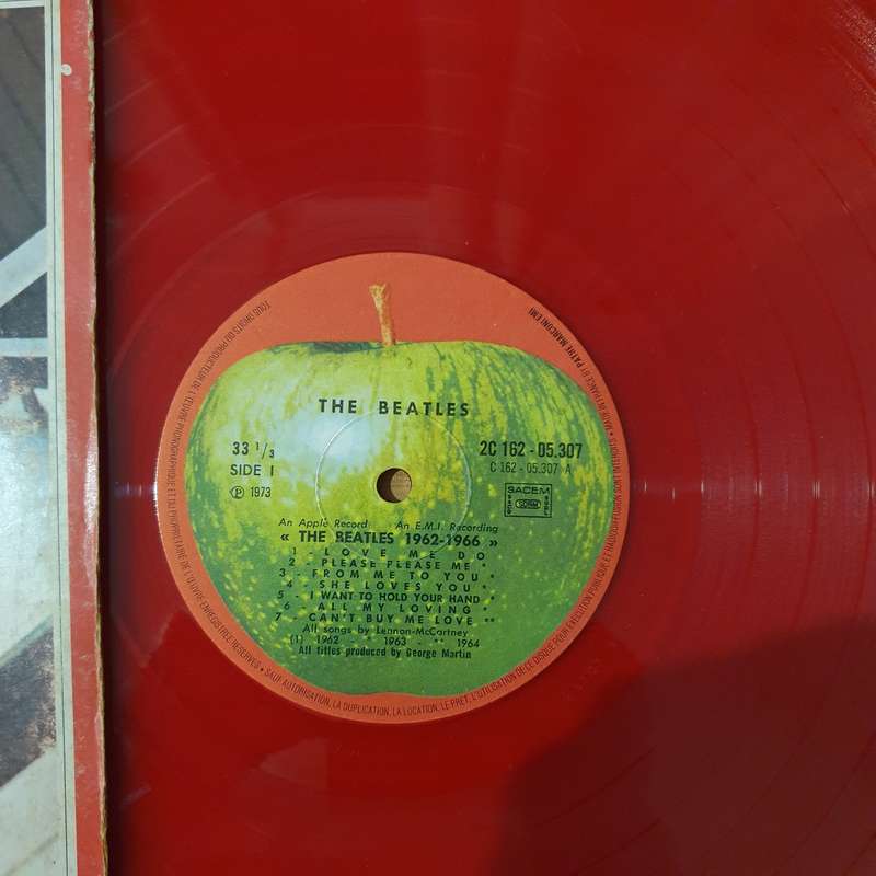 Beatles  1962-1966 - Rare Limited Edition, Reissue, Red, Translucent (France Pressing) - Vinyl...