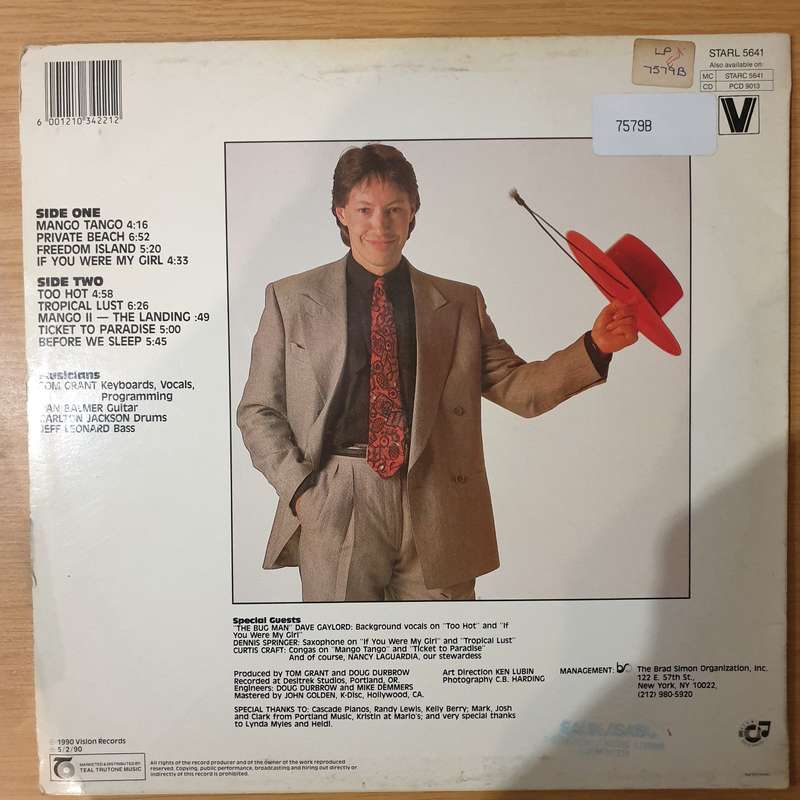Tom Grant  Mango Tango - Vinyl LP Record - Very-Good+ Quality (VG+) (verygoodplus)