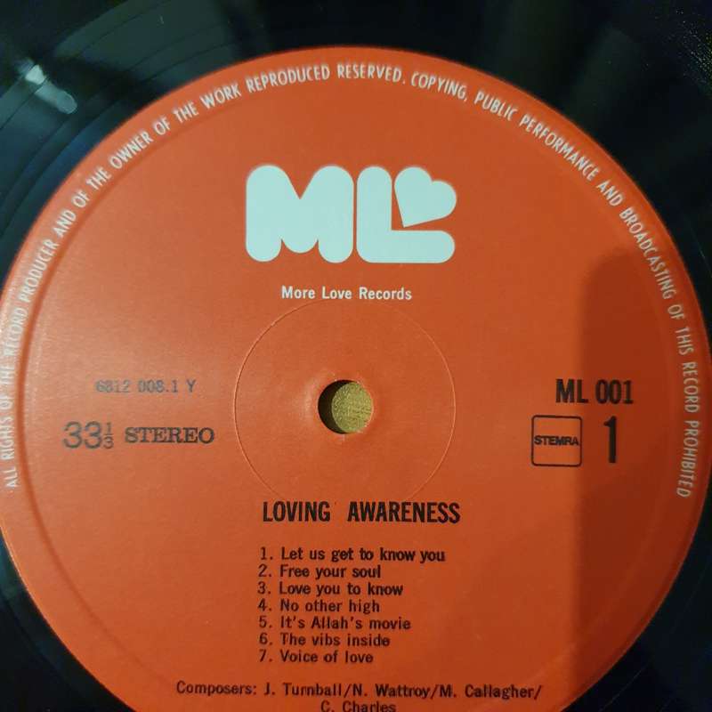 Loving Awareness  Loving Awareness - Vinyl LP Record - Very-Good+ Quality (VG+) (verygoodplus)