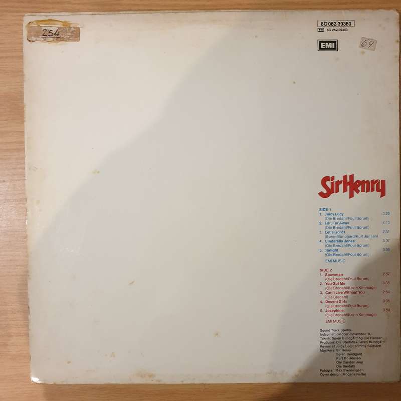 Sir Henry  Sir Henry - Vinyl LP Record - Very-Good+ Quality (VG+) (verygoodplus)