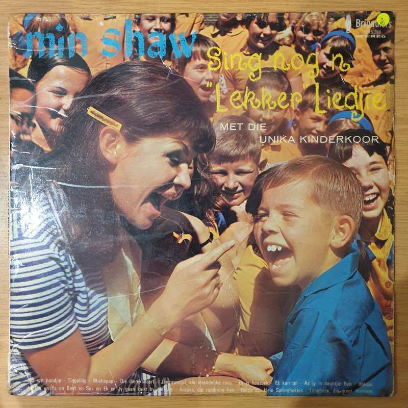 Min Shaw -  Sing 'n Lekker LIedtjie met Unika Kleuterkoor - Vinyl LP Record - Very-Good Quality (...