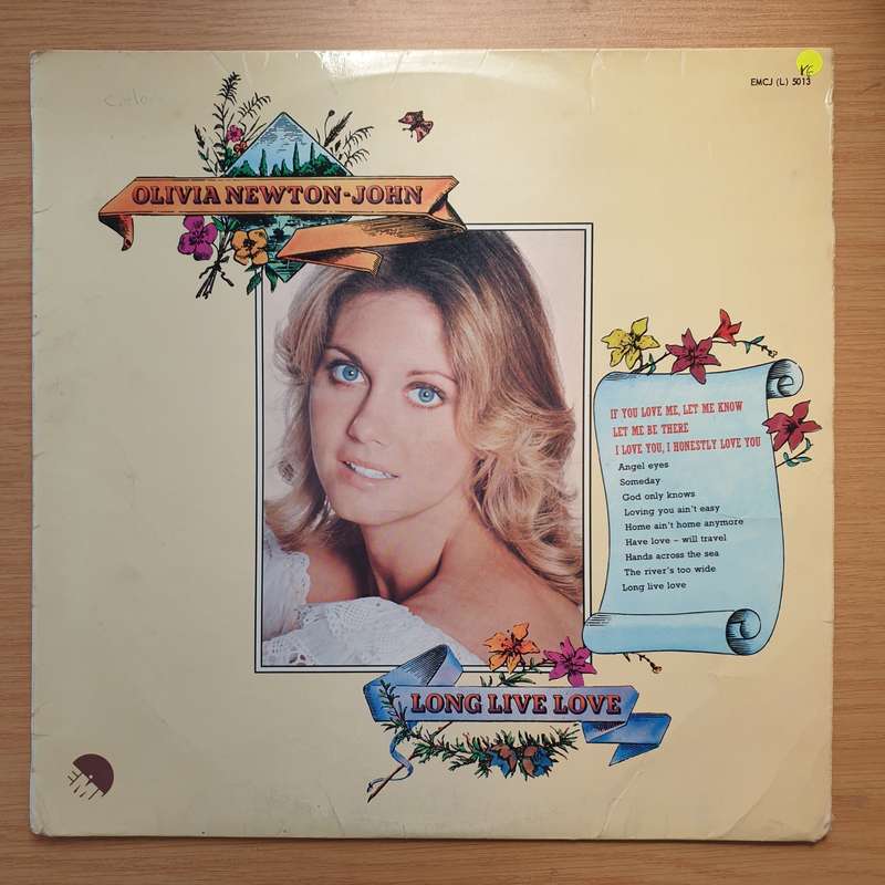 Olivia Newton John - Long Live Love  - Vinyl LP Record - Very-Good Quality (VG)  (verry)
