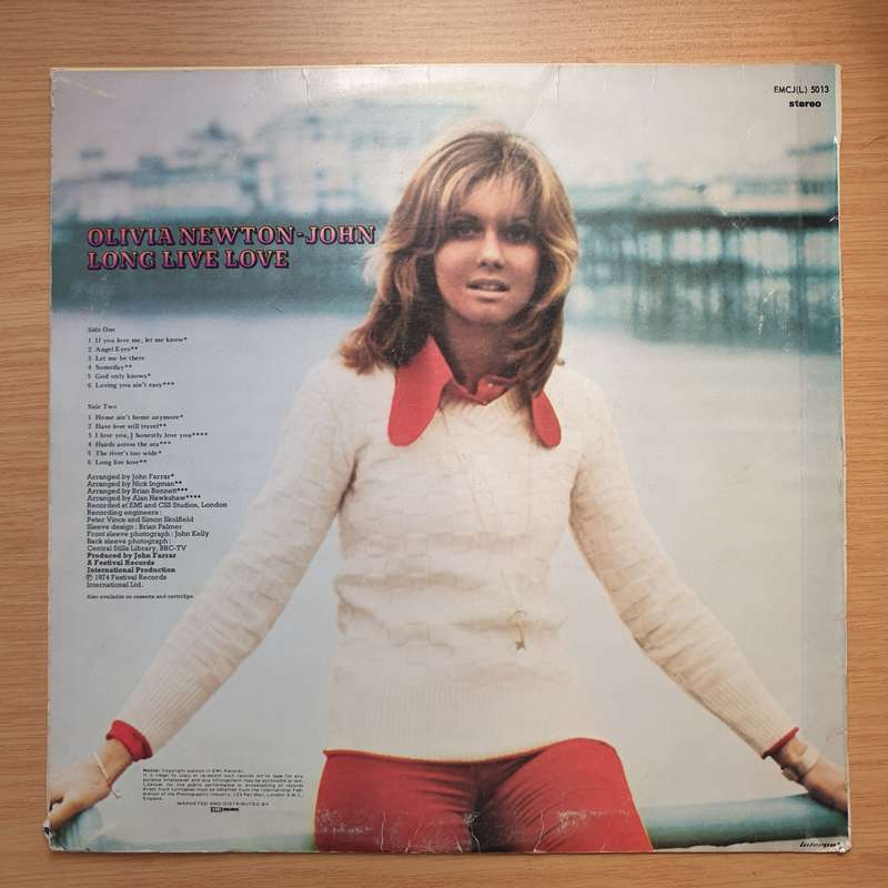 Olivia Newton John - Long Live Love  - Vinyl LP Record - Very-Good Quality (VG)  (verry)