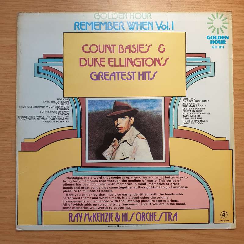 Ray McKenzie And His Orchestra  Remember When Vol.1 -  Count Basie's And Duke Ellington's Grea...