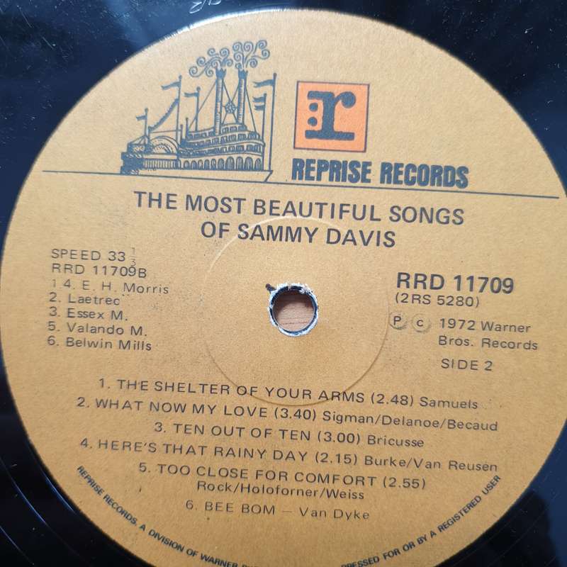Sammy Davis  The Most Beautiful Songs Of Sammy Davis  - Vinyl LP Record - Very-Good Quality (V...