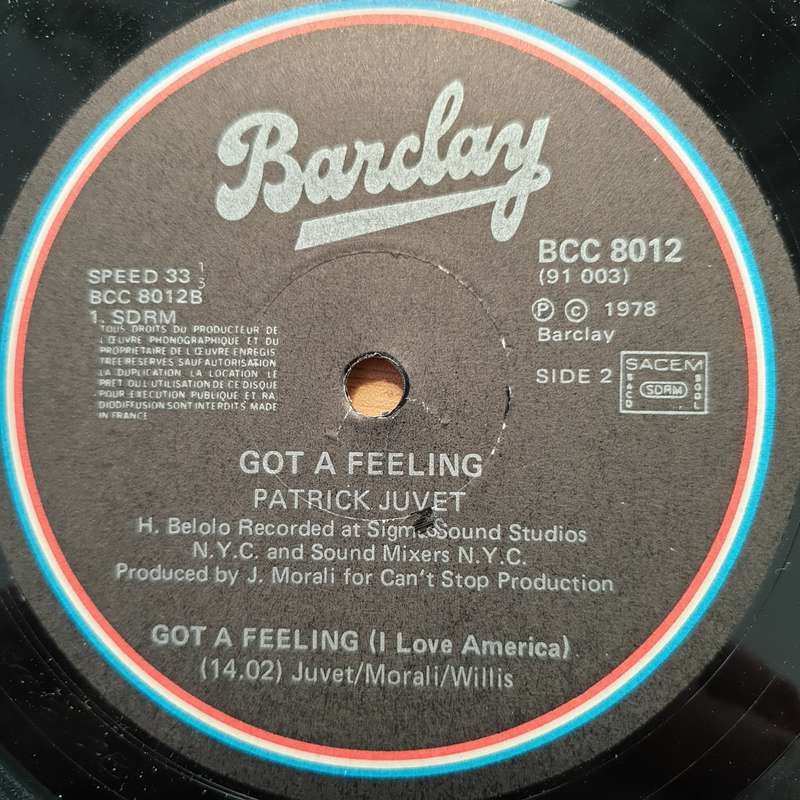 Patrick Juvet  Got A Feeling - I Love America - Vinyl LP Record - Very-Good+ Quality (VG+) (ve...