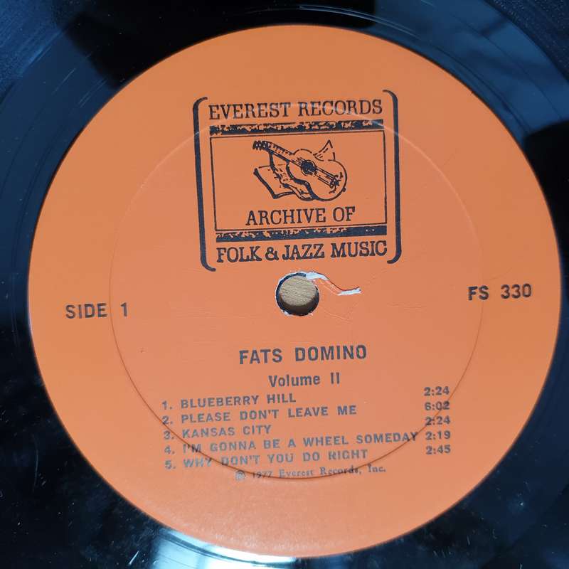 Fats Domino  Volume II (Including Blueberry Hill And Ain't That A Shame) - Vinyl LP Record - V...