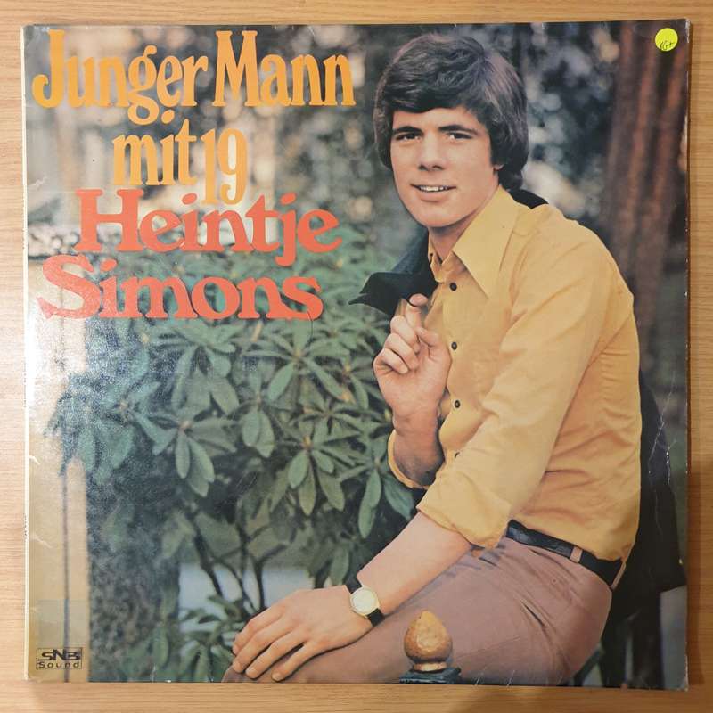 Heintje Simons  Junger Mann Mit 19 - Vinyl LP Record - Very-Good+ Quality (VG+) (verygoodplus)