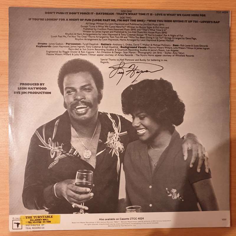 Leon Haywood  Naturally - Vinyl LP Record - Very-Good+ Quality (VG+) (verygoodplus)
