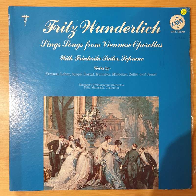 Fritz Wunderlich sings songs from Viennese Operettas - Vinyl LP Record - Very-Good+ Quality (VG+)...