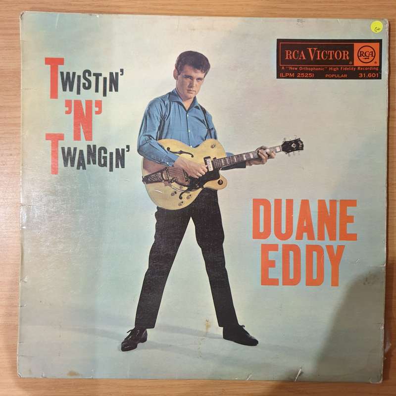 Duane Eddy & The Rebels  Twistin' With Duane Eddy - Vinyl LP Record - Good+ Quality (G+) (gplus)