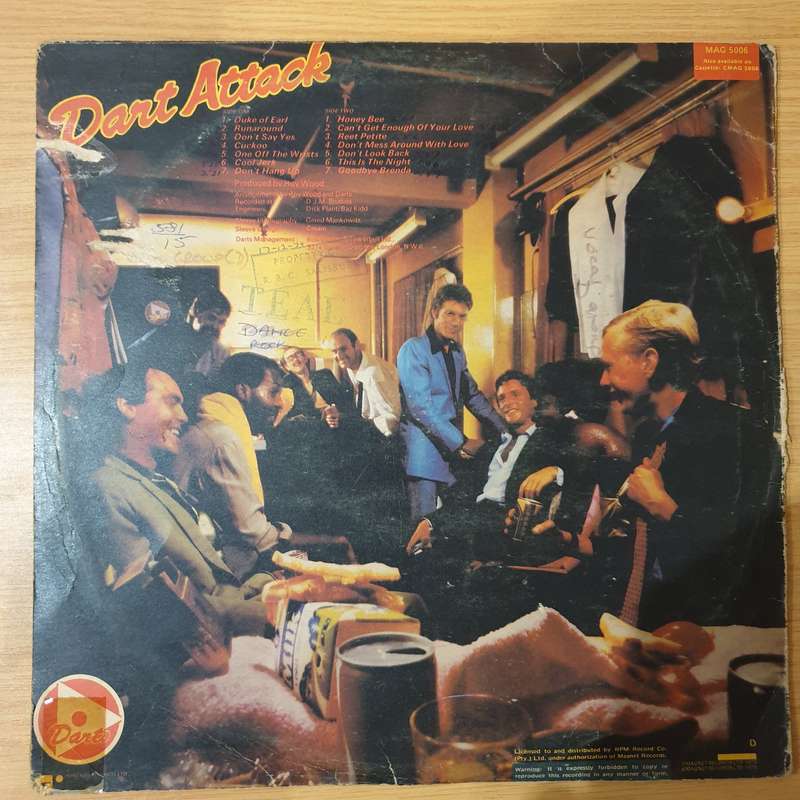 Darts  Dart Attack - Vinyl LP Record -  (G+)
