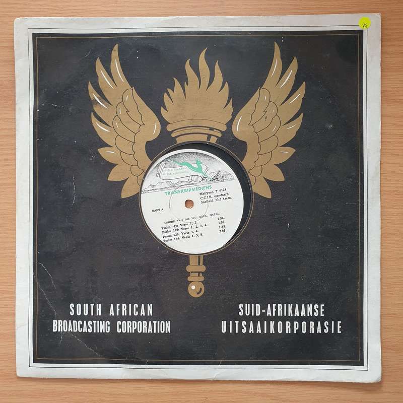SABC Transcription Service - Transkripsiediens - NG Kerk Natal - Various Psalms - Vinyl LP Record...