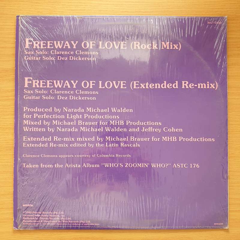 Aretha Franklin  Freeway Of Love - Vinyl LP Record - Very-Good+ Quality (VG+) (D) (verygoodplus)