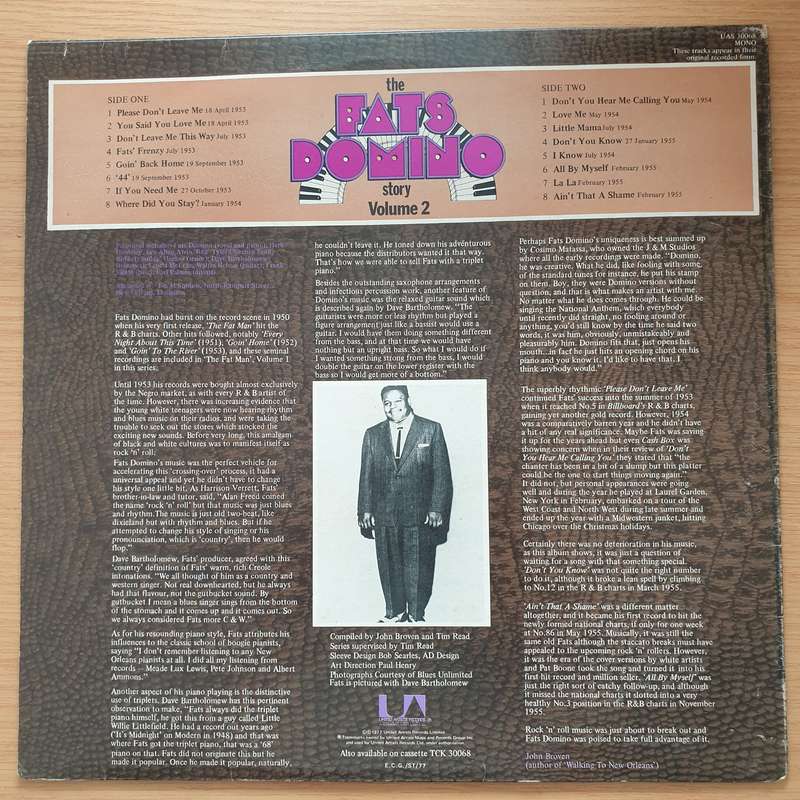 Fats Domino  Ain't That a Shame - Vinyl LP Record - Very-Good+ Quality (VG+) (verygoodplus)
