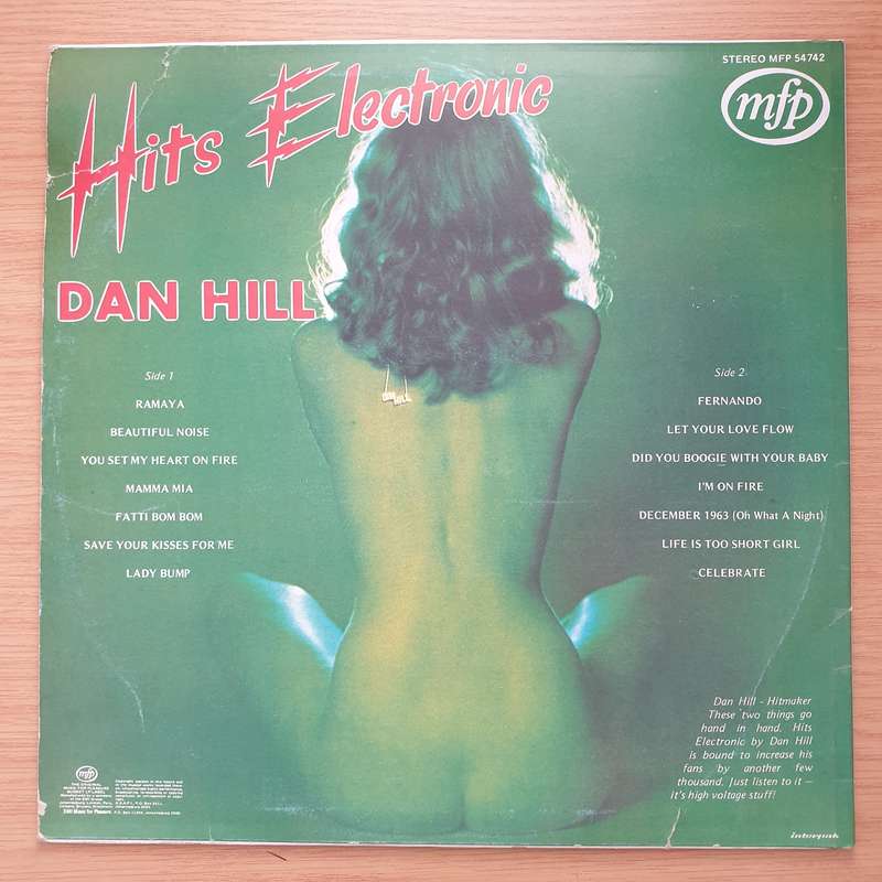 Dan Hill - Hits Electronic - Vinyl LP Record - Very-Good Quality (VG)  (verry)