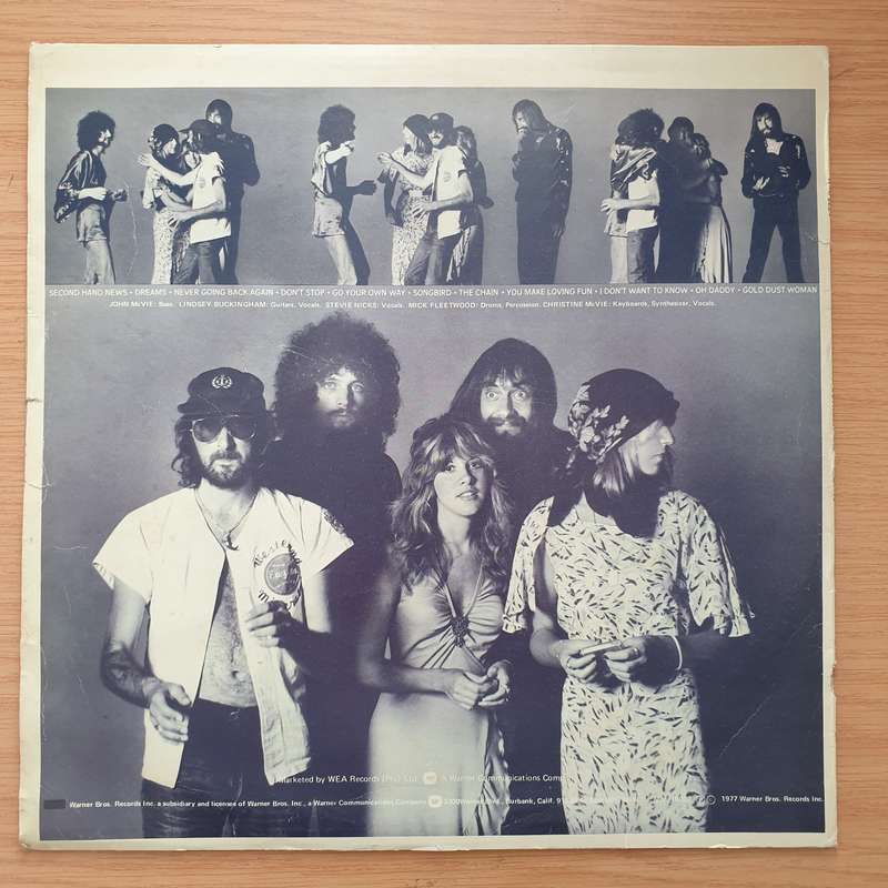 Fleetwood Mac  Rumours (RRC)  Vinyl LP Record - Very-Good Quality (VG)  (verry)