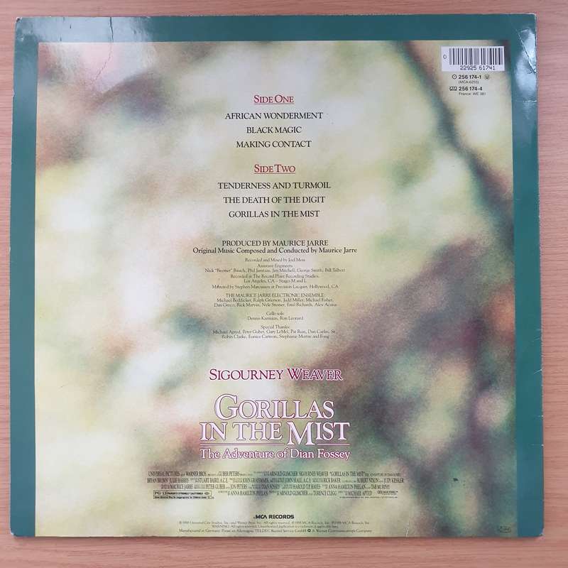 Gorillas In The Mist: The Adventures Of Dian Fossey - Maurice Jarre  Vinyl LP Record - Very-Go...