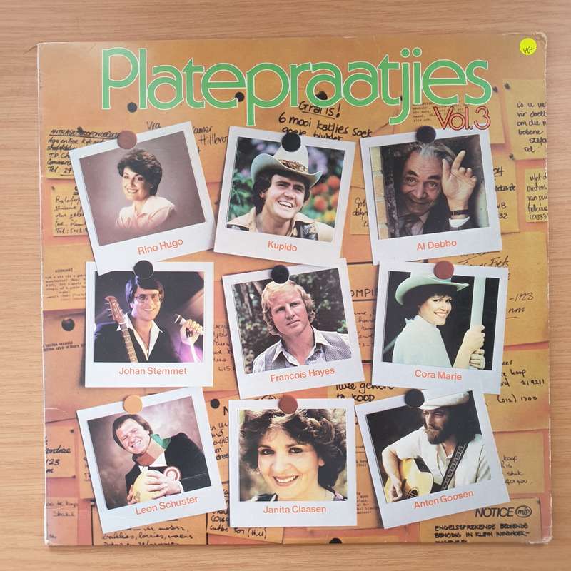 Platepraatjies -  Vinyl LP Record - Very-Good+ Quality (VG+)
