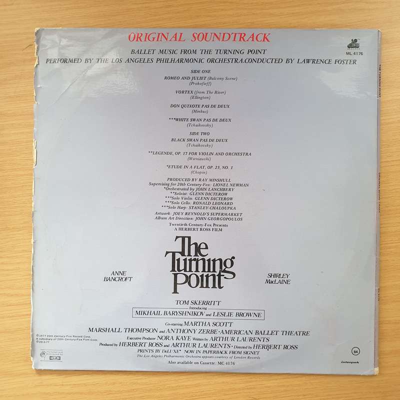 The Turning Point (Original Soundtrack) -  Vinyl LP Record - Very-Good+ Quality (VG+)