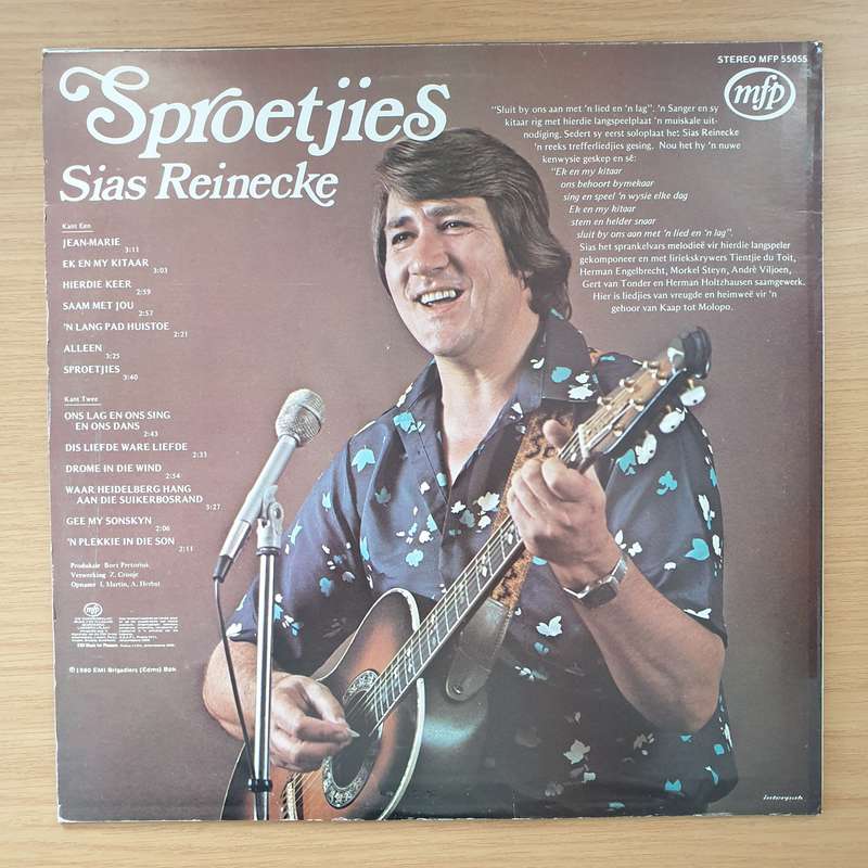 Sias Reinecke  Sproetjies - Vinyl LP Record - Very-Good+ Quality (VG+)