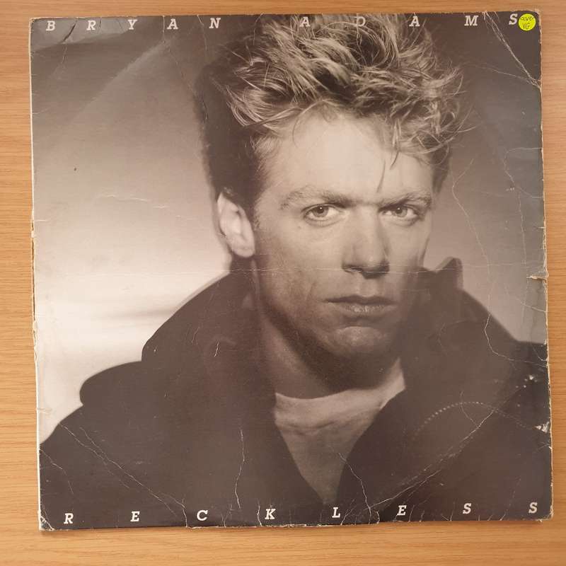 Bryan Adams  Reckless - Vinyl LP Record - Very-Good Quality (VG)  (verry)