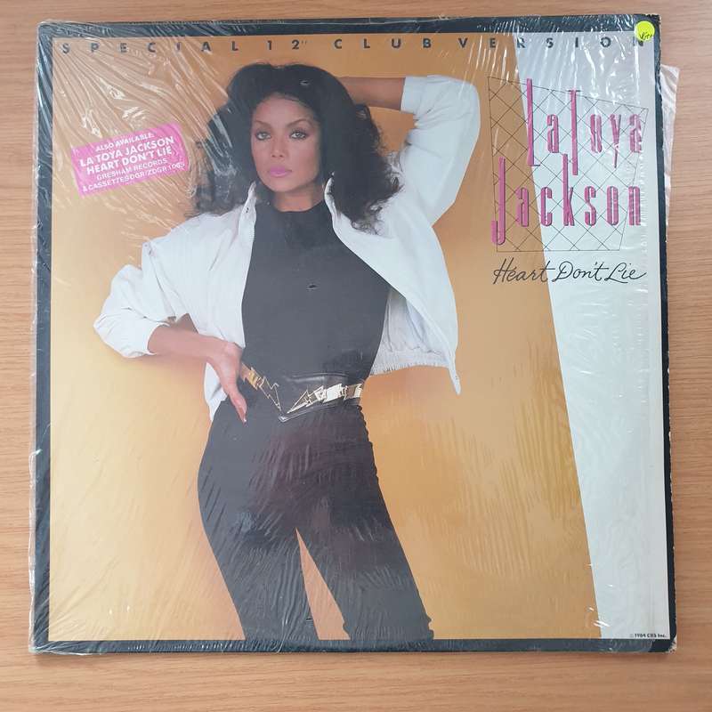 La Toya Jackson  Heart Don't Lie -  Vinyl LP Record - Very-Good+ Quality (VG+)