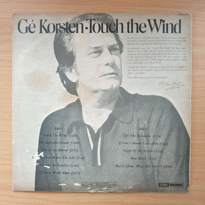Ge Kortsen - Touch the WInd - Vinyl LP Record - Very-Good+ Quality (VG+)