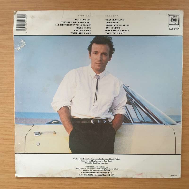 Bruce Springsteen  Tunnel Of Love - Vinyl LP Record - Good+ Quality (G+) (gplus)