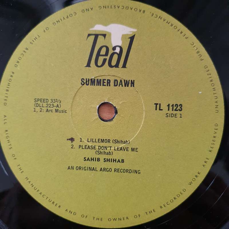 Sahib Shihab  Summer Dawn - Vinyl LP Record - Very-Good+ Quality (VG+) (verygoodplus) (D)