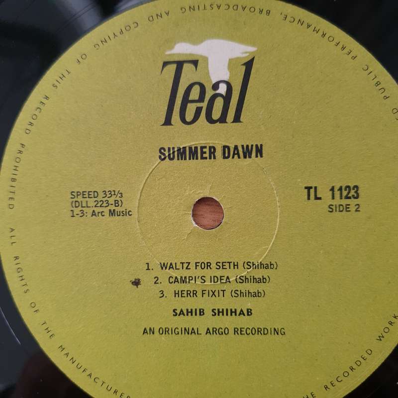 Sahib Shihab  Summer Dawn - Vinyl LP Record - Very-Good+ Quality (VG+) (verygoodplus) (D)