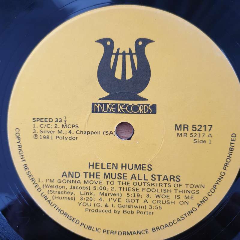 Helen Humes And The Muse All stars  Helen Humes And The Muse All Stars -  Vinyl LP Record - Ve...