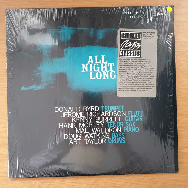 The Prestige All Stars  All Night Long -  Vinyl LP Record - Very-Good+ Quality (VG+) (verygood...