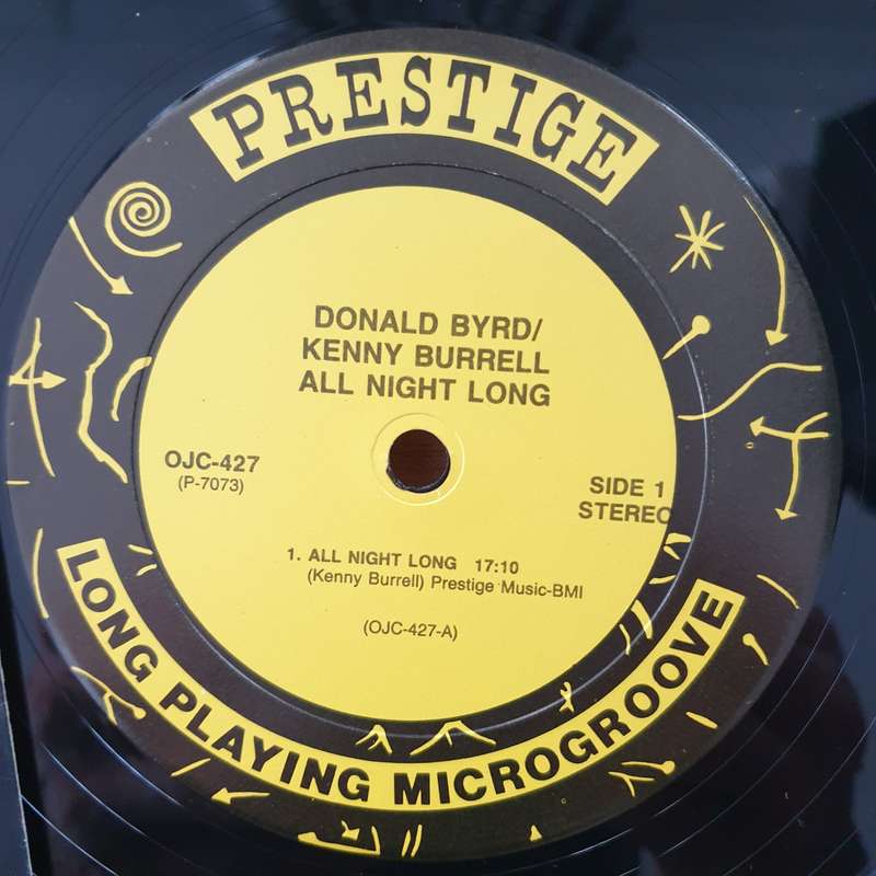 The Prestige All Stars  All Night Long -  Vinyl LP Record - Very-Good+ Quality (VG+) (verygood...