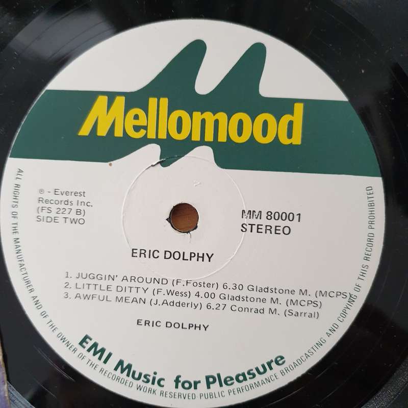 Eric Dolphy  Eric Dolphy - Vinyl LP Record - Very-Good+ Quality (VG+) (verygoodplus)