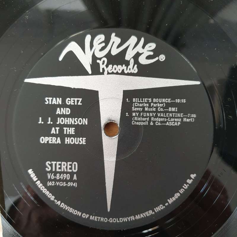 Stan Getz And J.J. Johnson  At The Opera House - Vinyl LP Record - Very-Good Quality (VG)  (ve...