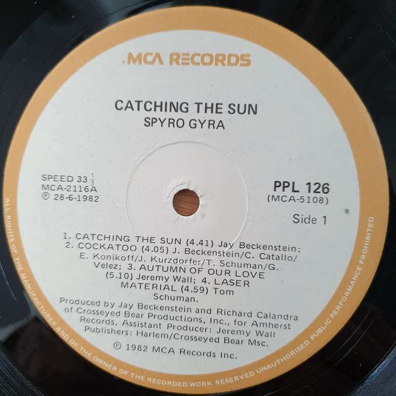 Spyrogyra - Catching The Sun - Vinyl LP Record  (VG+)