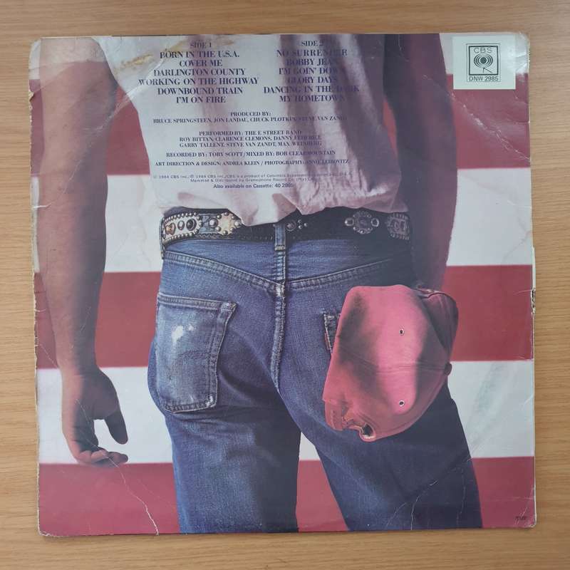 Bruce Springsteen  Born In The U.S.A - Vinyl LP Record  - Good Quality (G) (goood)