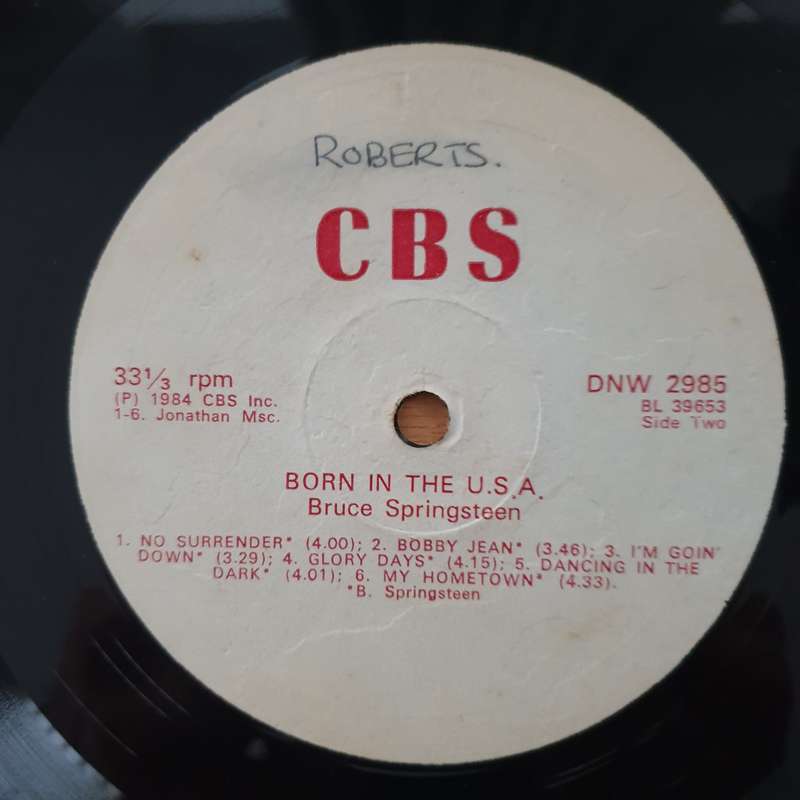 Bruce Springsteen  Born In The U.S.A (Rhodesia/Zimbabwe) - Vinyl LP Record - Very-Good Quality...