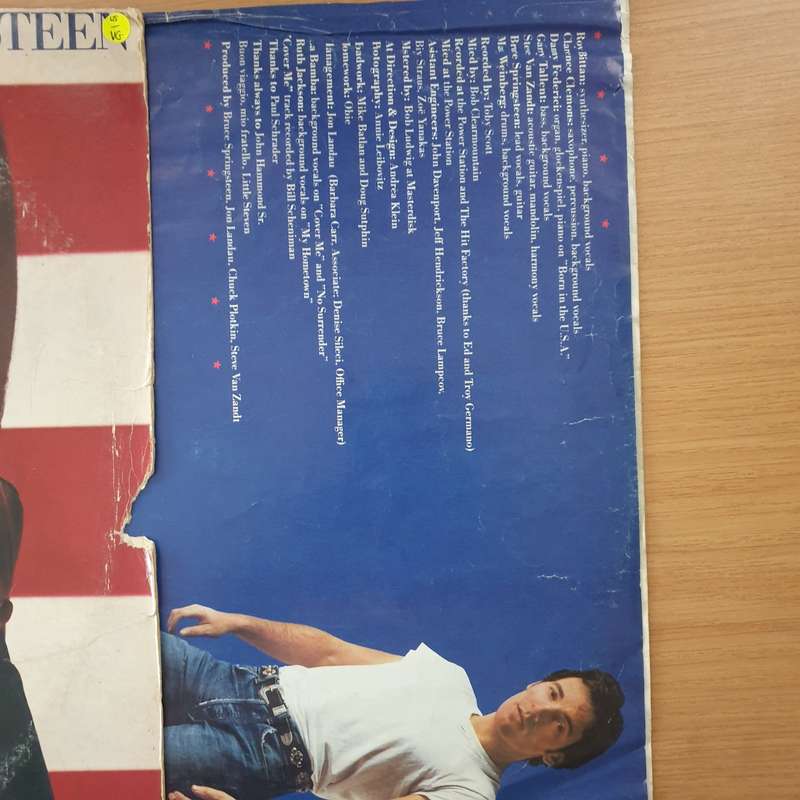 Bruce Springsteen  Born In The U.S.A (US Pressing)  - Vinyl LP Record - Very-Good- Quality (VG...