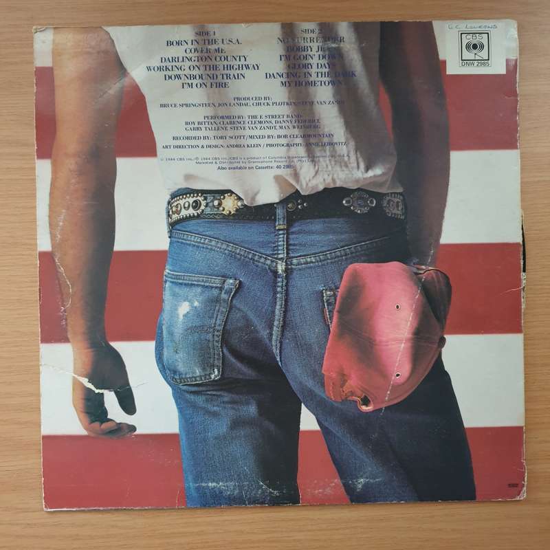 Bruce Springsteen  Born In The U.S.A - Vinyl LP Record - Very-Good Quality (VG)  (verry)